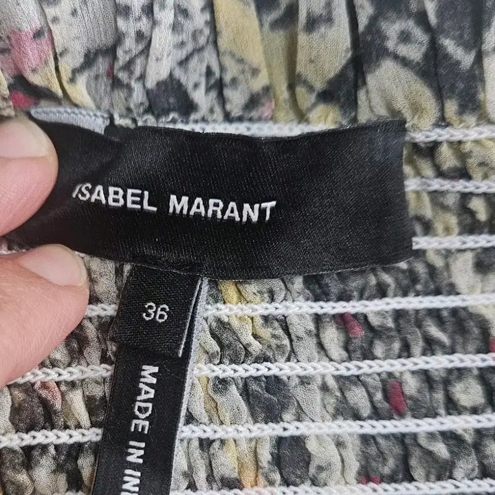 [BUNJANG] Isabel Marant Silk Snake Pattern Tiered Frill Skirt (Size 36) / 이자벨마랑 스네이크 패턴 티어드 프릴 스커트 (36사이즈)
