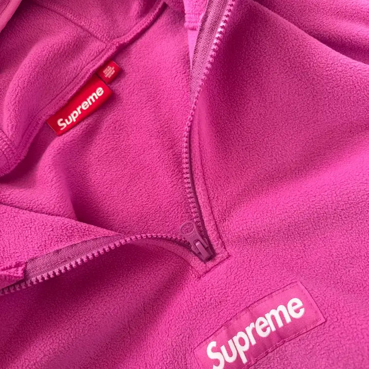 [BUNJANG] Supreme Polartec Face Mask Half Zip Hoodie Sweatshirt / 슈프림 폴라텍 페이스 마스크 하프 집 후드 스웨트셔츠
