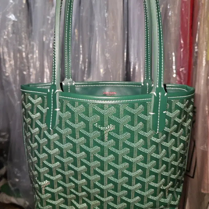 [BUNJANG] Goyard Green Mini Tote Bag / 고야드 그린 미니 토트백