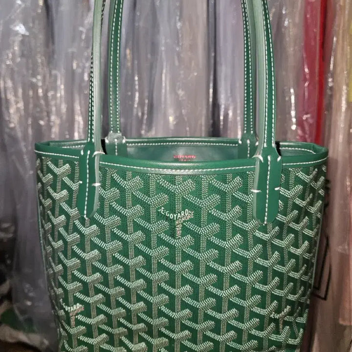 [BUNJANG] Goyard Green Mini Tote Bag / 고야드 그린 미니 토트백