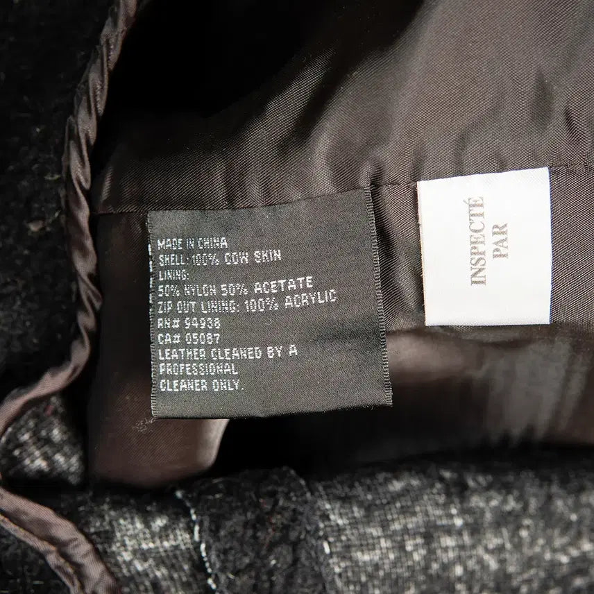 [BUNJANG] Kenneth Cole 90s Cowskin Leather Car Coat Dark Brown / [115] 90s 케네스 콜 카우스킨 레더 카코트 다크브라운