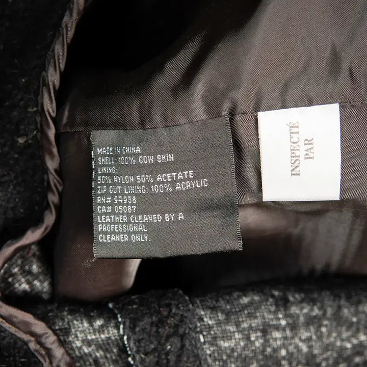 [BUNJANG] Kenneth Cole 90s Cowskin Leather Car Coat Dark Brown / [115] 90s 케네스 콜 카우스킨 레더 카코트 다크브라운