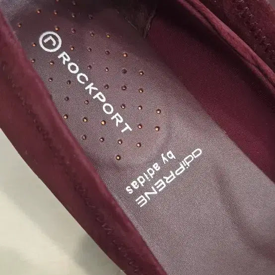 [BUNJANG] Rockport Wedge Shoes Burgundy Leather Size 245 / 락포트 웨지 구두 245 세무가죽 버건디 색상