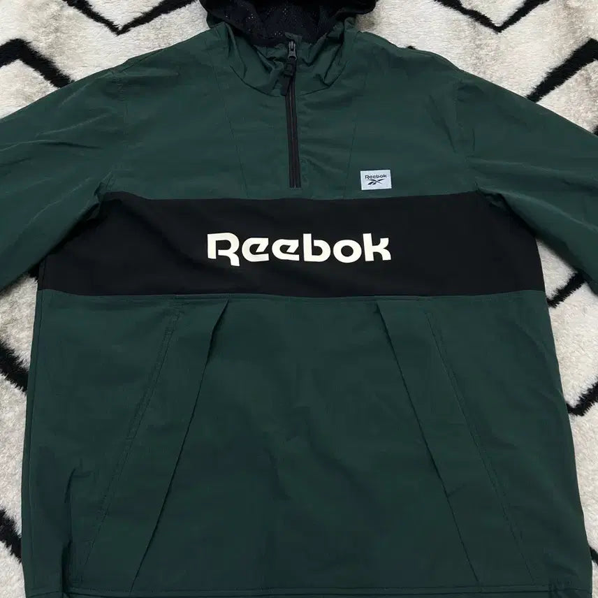 [BUNJANG] Reebok Classic Big Logo Hooded Anorak - Green / [L]리복 클래식 빅로고 후드 아노락/그린