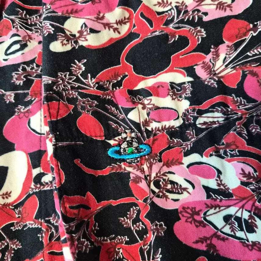 [BUNJANG] Vivienne Westwood MAN Patterned Short Sleeve Shirt / 비비안 웨스트우드 맨(Vivienne Westwood MAN) 정품 반팔