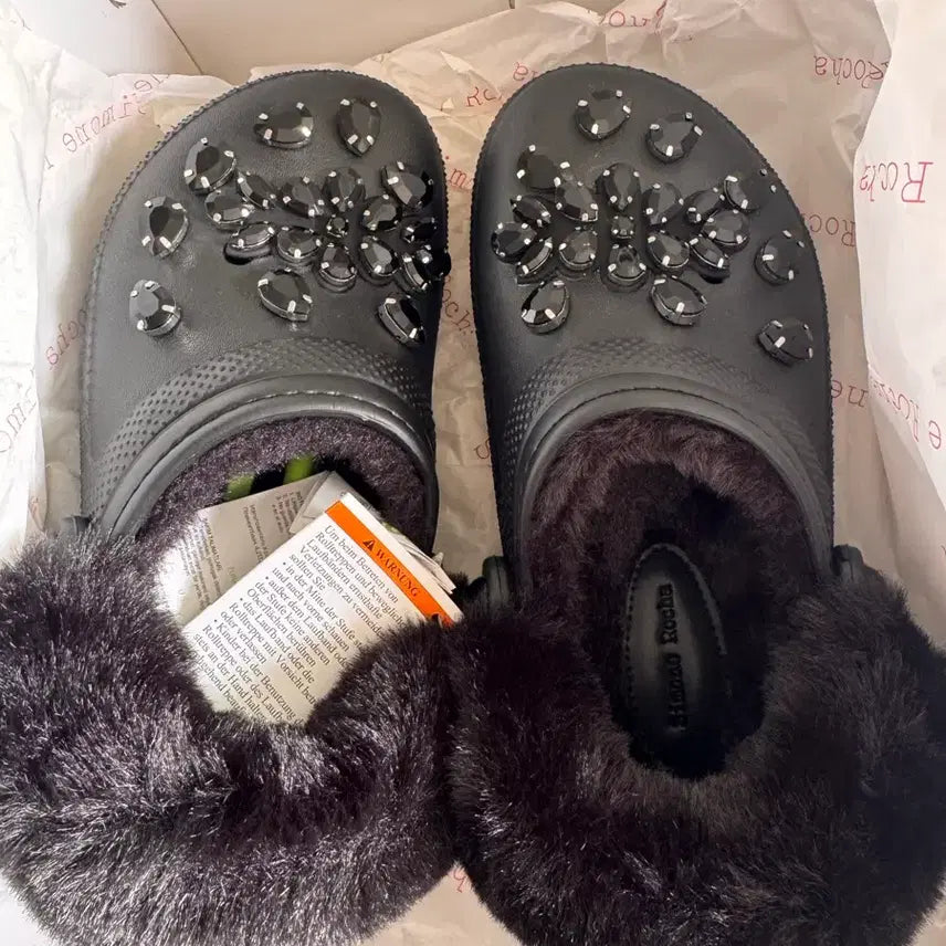 [BUNJANG] Crocs x Simone Rocha Classic Lined Clog Black / 크록스 시몬로샤  클래식 라인드 클로그 블랙 새상품