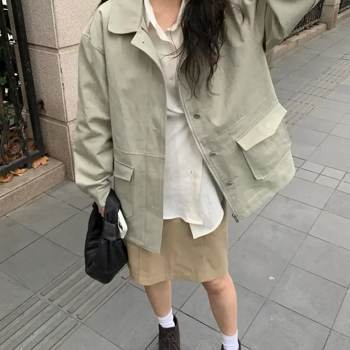 [SOLD OUT] 도매택 워크자켓 야상 로우너