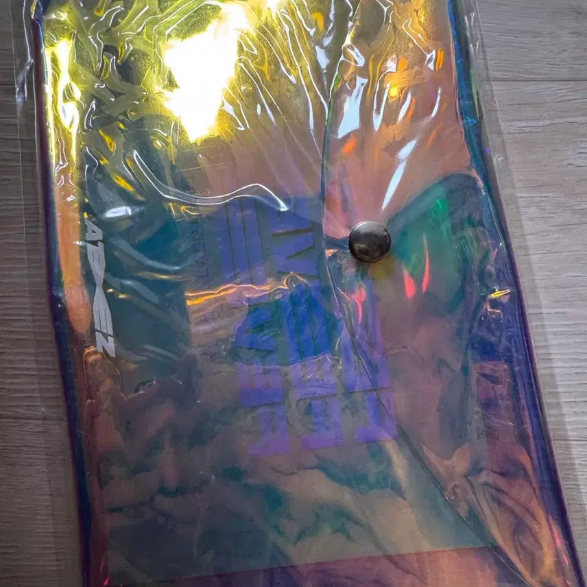 [BUNJANG] ATEEZ Official Transparent Pouch &amp; Name Sticker Set / 에이티즈 공식 굿즈 공굿 투명 파우치 네임스티커