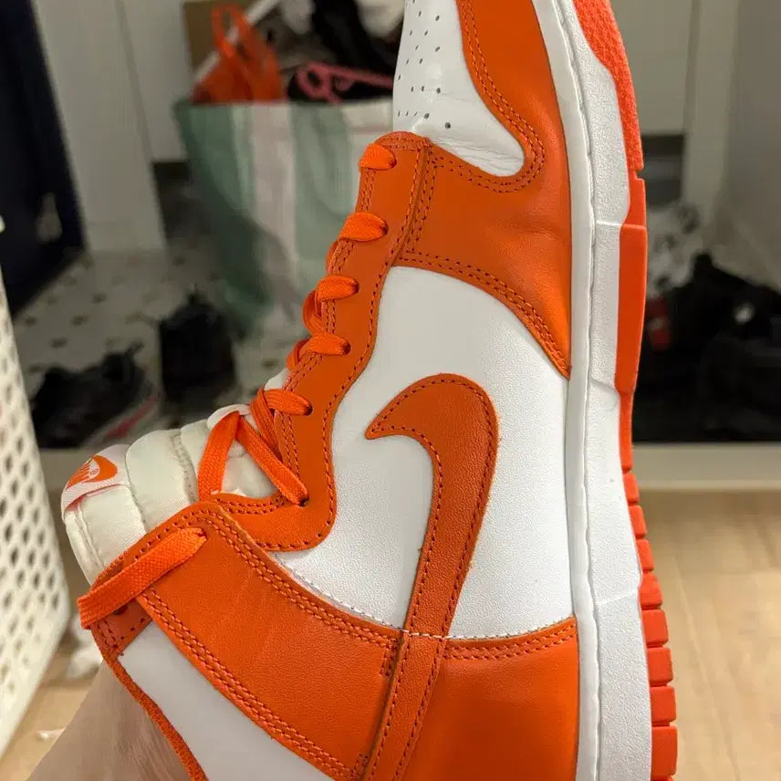 [BUNJANG] Nike Dunk High Orange 275mm Sneakers / [박스+보증서] 나이키 덩크 하이 오렌지 275mm