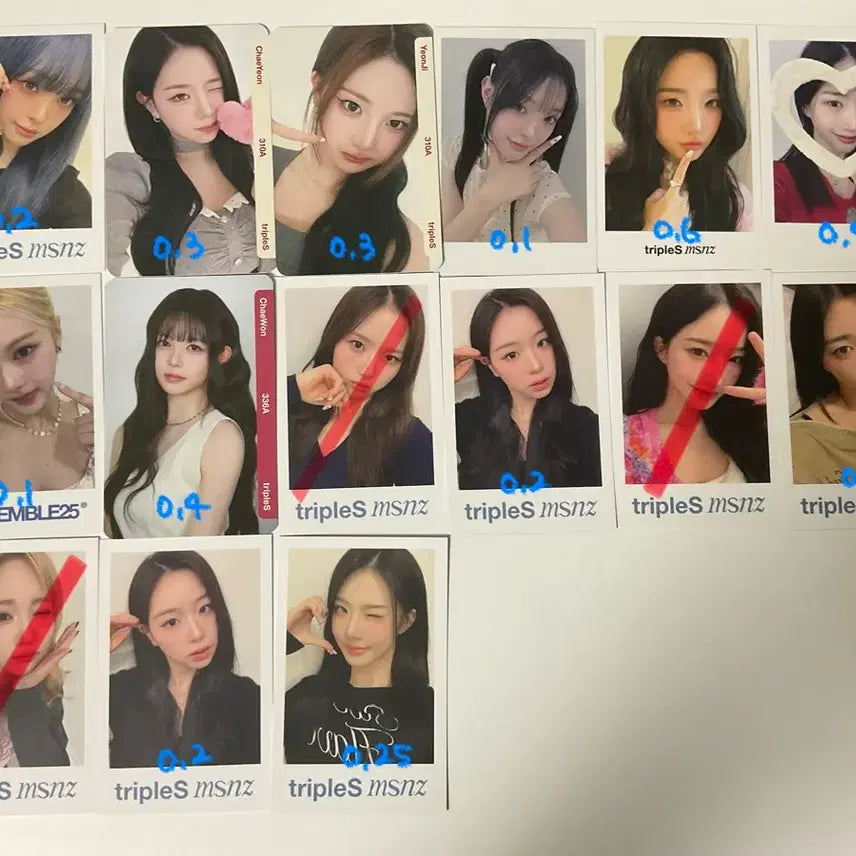[BUNJANG] tripleS msnz Object POB Photocard / 트리플에스 msnz 시그 옵젝 오브젝트 특전 미공포 포카 양도 판매