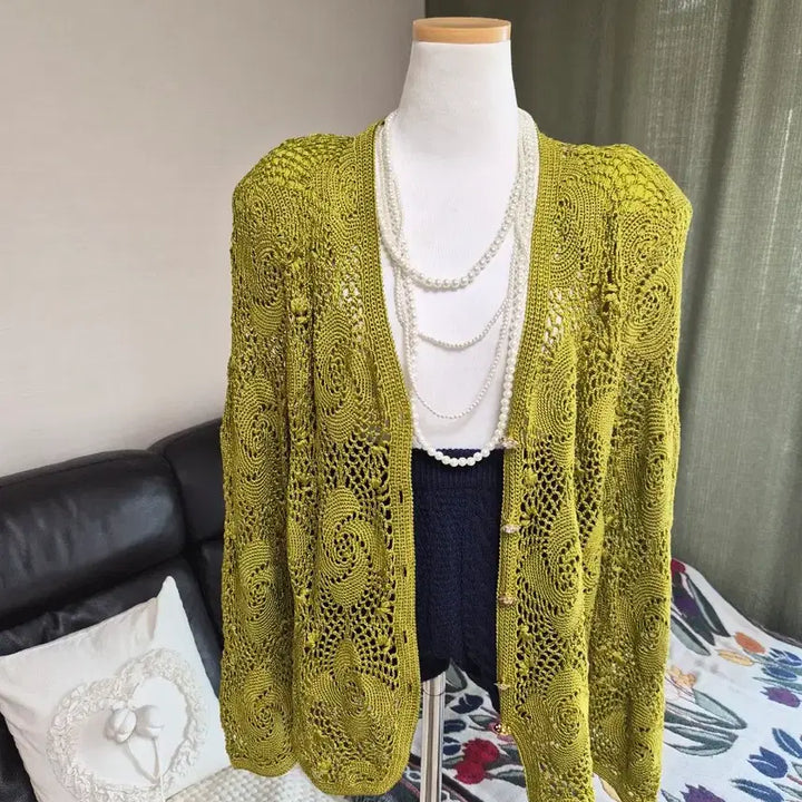 [BUNJANG] Unique Knit Jacket / 세련 유니크 니팅 니트자켓