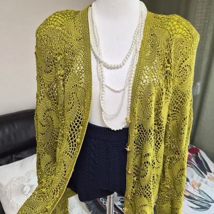 [BUNJANG] Unique Knit Jacket / 세련 유니크 니팅 니트자켓