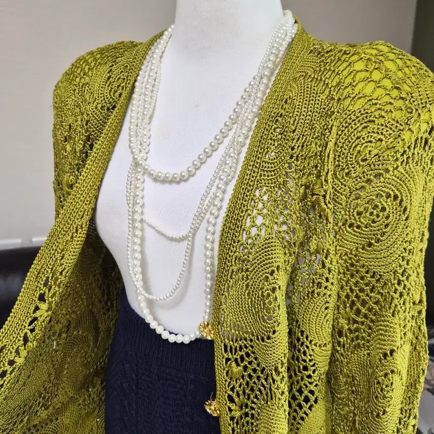 [BUNJANG] Unique Knit Jacket / 세련 유니크 니팅 니트자켓