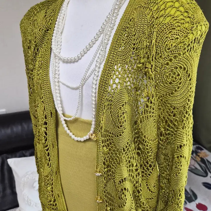 [BUNJANG] Unique Knit Jacket / 세련 유니크 니팅 니트자켓