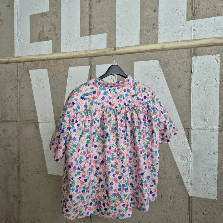 [BUNJANG] Floral Print Short Sleeve Shirt / 꽃무늬 반팔 셔츠