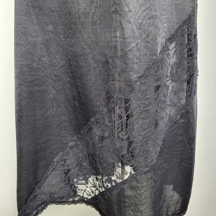 [BUNJANG] Vintage Black Lace Slip Skirt / 빈티지 블랙 레이스 슬립 스커트
