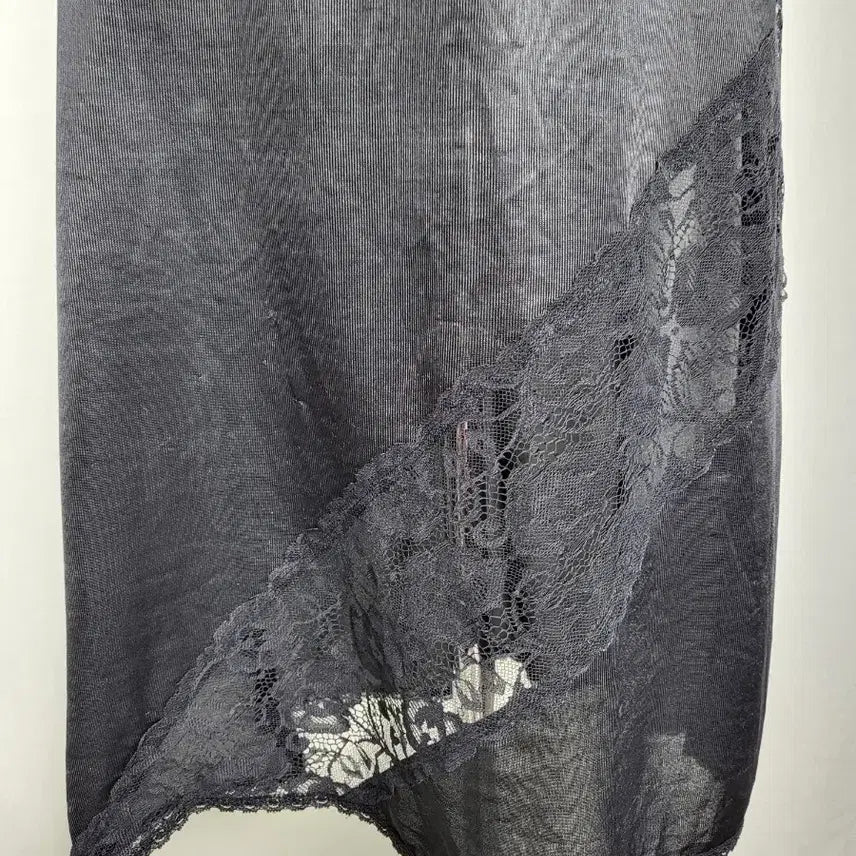 [BUNJANG] Vintage Black Lace Slip Skirt / 빈티지 블랙 레이스 슬립 스커트