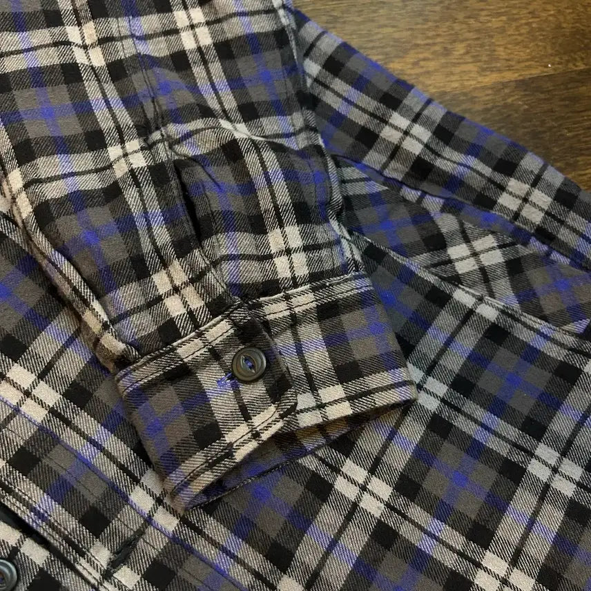 [BUNJANG] Amplify Vintage Quilted Button Hooded Shirt Jacket Burberry Check / Amplify JPN 일본 빈티지 퀼팅 버튼 후드셔켓 자켓 버버리체크
