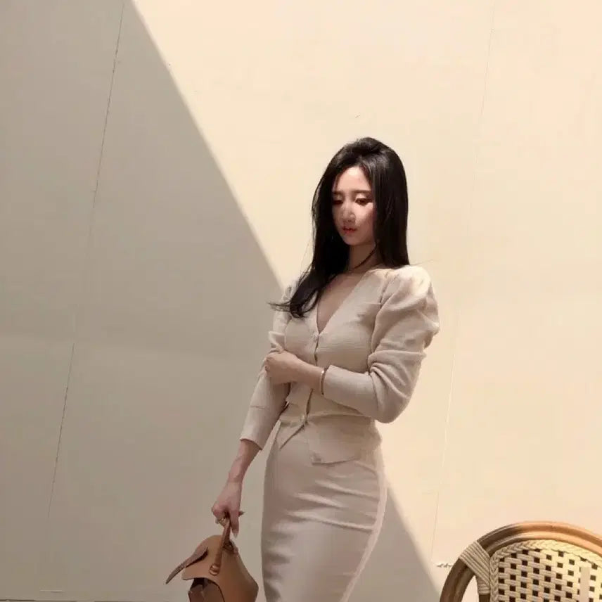 [BUNJANG] Joyful Design Dacquoise SK Beige Small Skirt / 조이풀디자인 Dacquoise SK 베이지 스몰