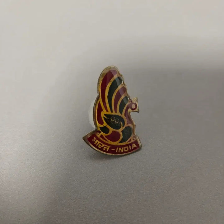 [BUNJANG] Indian Olympic Association Peacock Badge / 인도 올림픽 협회 공작새 뱃지