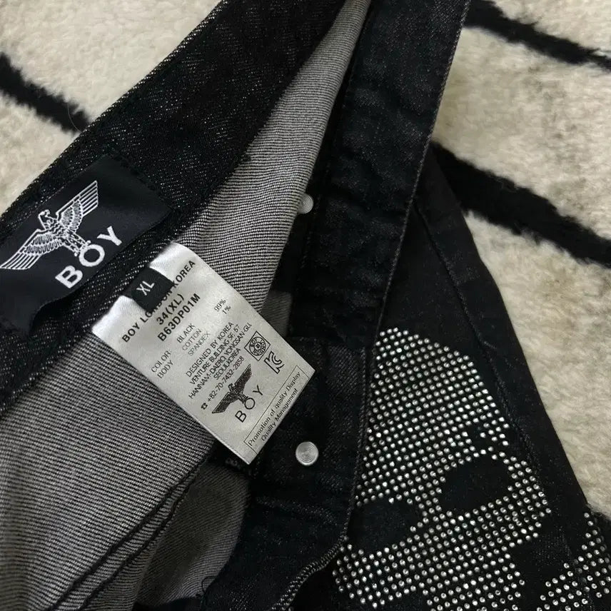 [BUNJANG] Boy London Skull Slim Fit Denim Jeans / [34]Boy London 스컬 슬림핏 데님/흑청/스판