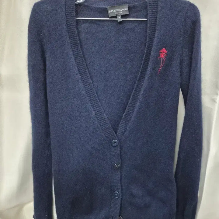 [BUNJANG] Emporio Armani Cashmere Cardigan Navy / 엠포리오 아르마니 캐시미어 가디건 네이비