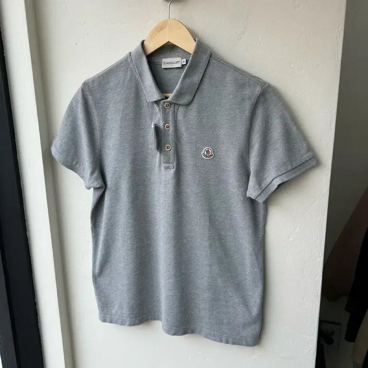 [BUNJANG] Moncler Gray Polo Shirt / 16459 - 몽클레어 그레이 반팔 카라티