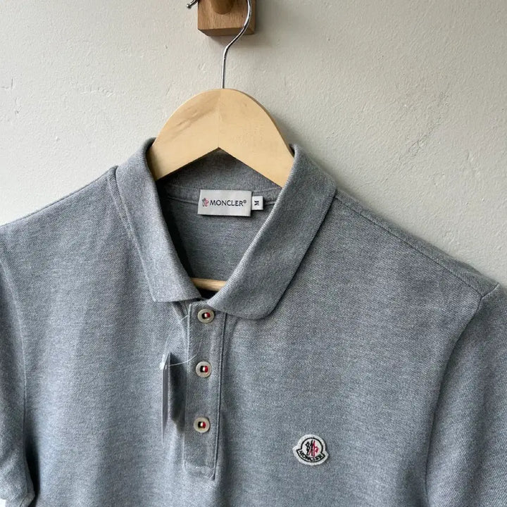 [BUNJANG] Moncler Gray Polo Shirt / 16459 - 몽클레어 그레이 반팔 카라티