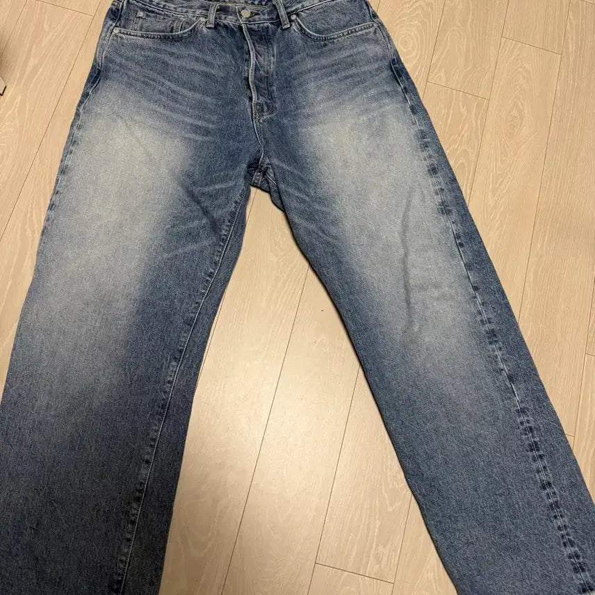 [BUNJANG] Woodb 5-Piece Regular Straight Washing Denim - Size 4 / 우드비 5p 레귤러스트레이트 워싱 데님 4사이즈