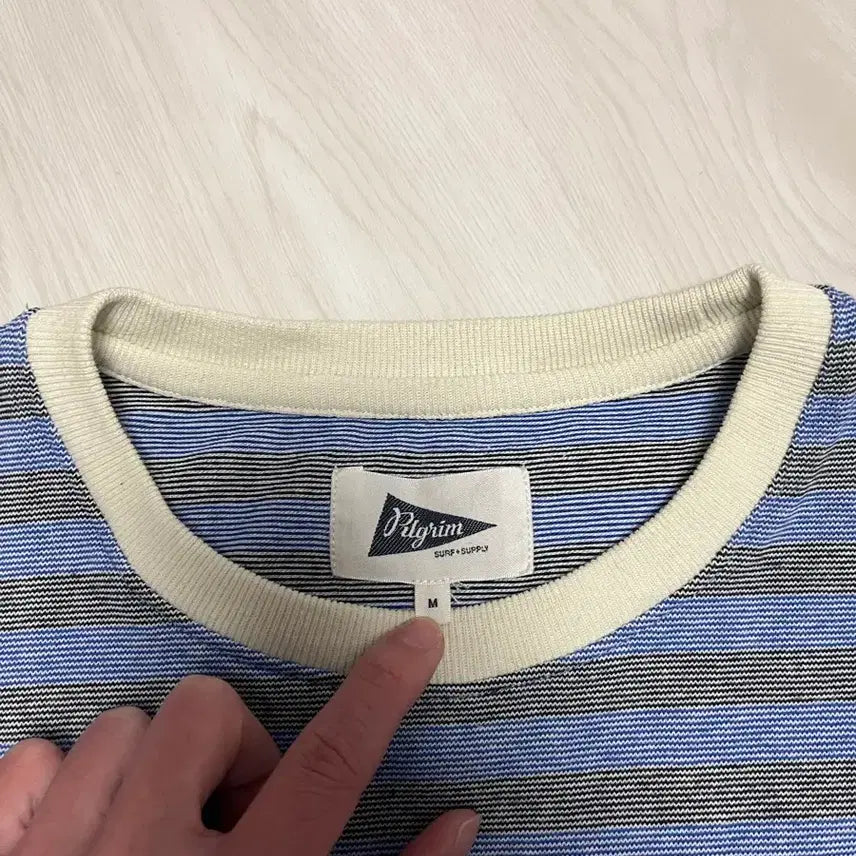 [BUNJANG] Filgrim Stripe Ringer T-Shirt / 필그림 서프 서플라이 스트라이프 링거 티셔츠 filgrim