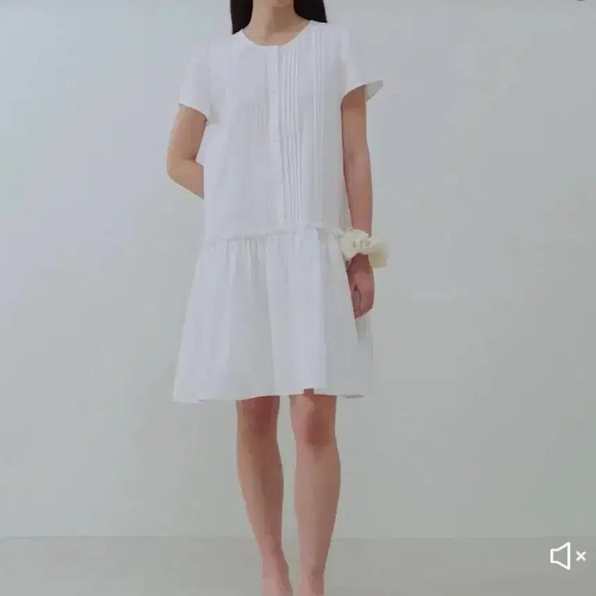 [BUNJANG] Mango Many Please White Midi Dress / 망고매니플리즈 원피스 반팔원피스