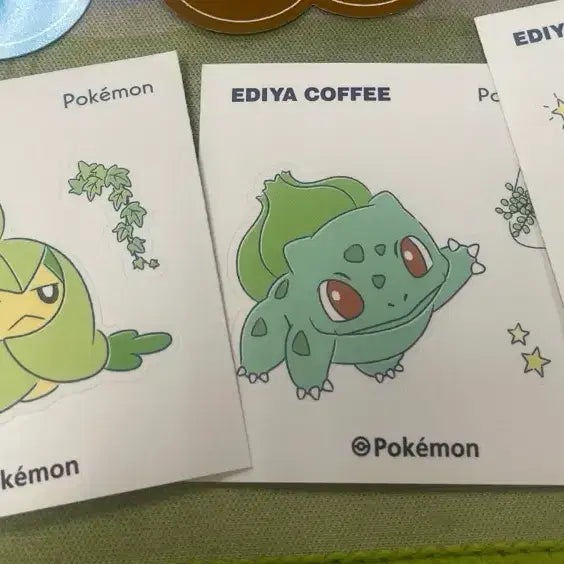 [BUNJANG] Ediya Pokemon Sticker Bundle Set / 이디야 포켓몬 스티커 3종 세트 판매