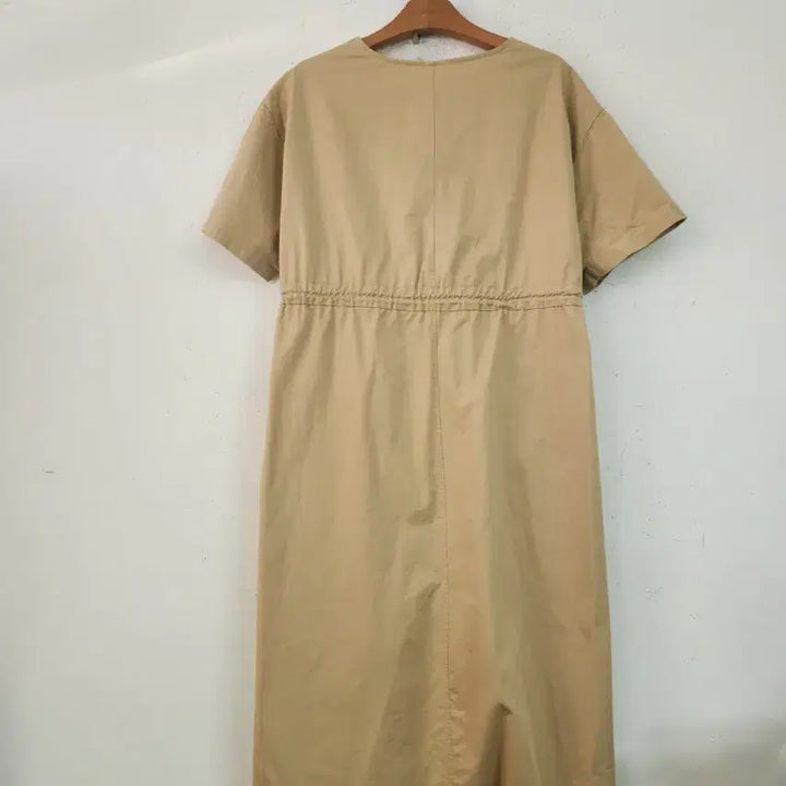 [BUNJANG] Beige Cotton Long Dress / 베이지색 면 롱 원피스