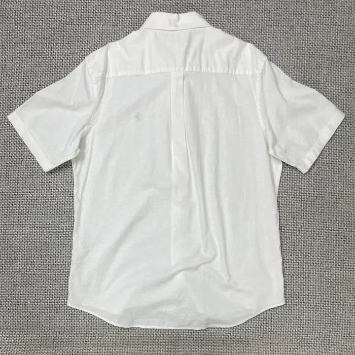 [BUNJANG] U.S. POLO ASSN. White Linen Blend Short Sleeve Shirt / U.S. POLO ASSN. 화이트 린넨 혼방 반팔 셔츠 105