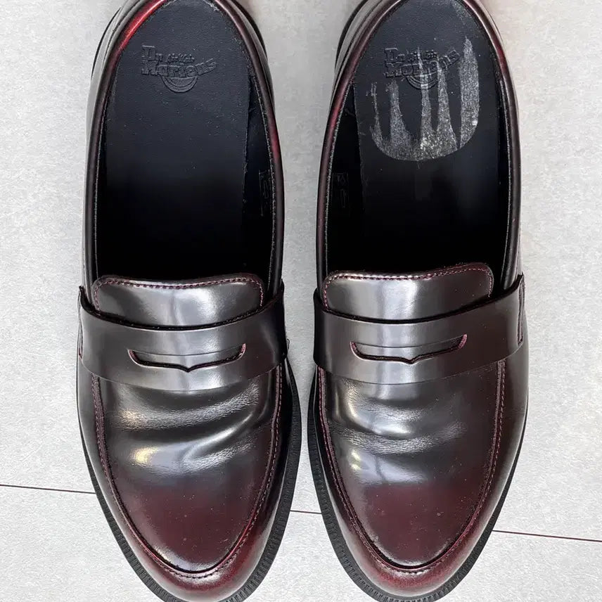 [BUNJANG] Dr. Martens Temara Burgundy High Shine Penny Loafer UK 9 / 280mm / 닥터마틴 페니로퍼 테마라 UK9/280 - 버건디