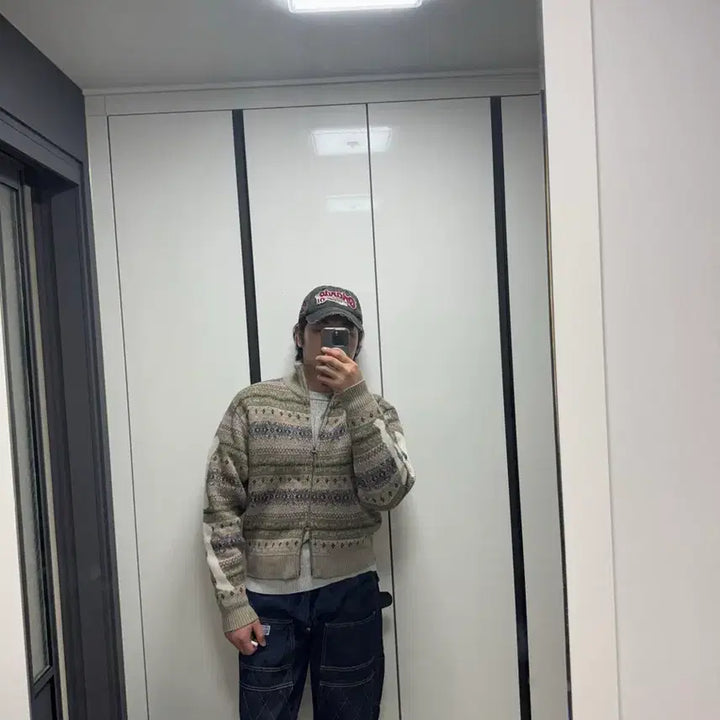 [BUNJANG] Kapital Knit Cardigan Zip-up Size 3 / 캐피탈 니트가디건집업 3사이즈