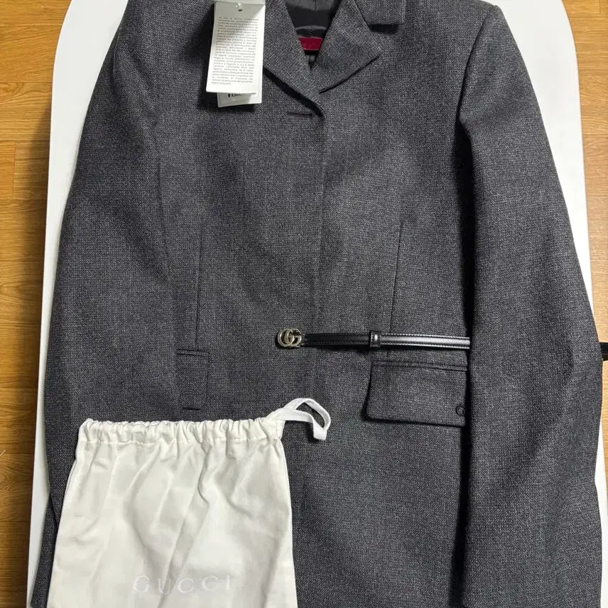 [BUNJANG] Gucci Wool Jacket Gray / 구찌 여성 울자켓 그레이 803854 40사이즈