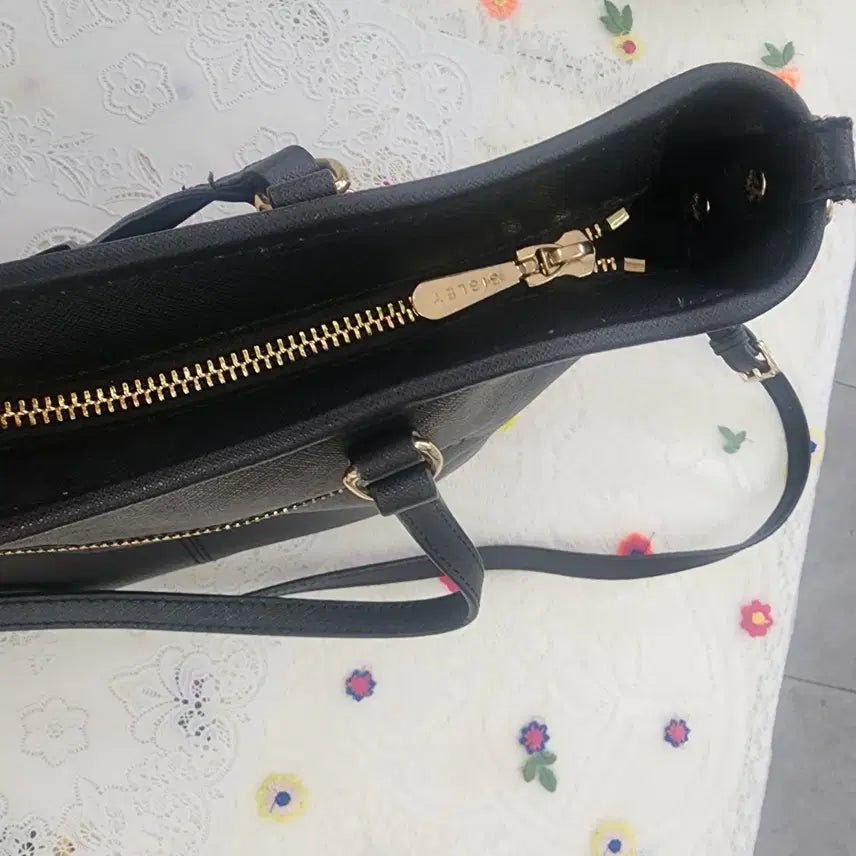 [BUNJANG] Sisley Black Handbag Tote Shoulder Bag / 시슬리~블랙 핸드백 토트백 숄더백 수납공간 넉넉