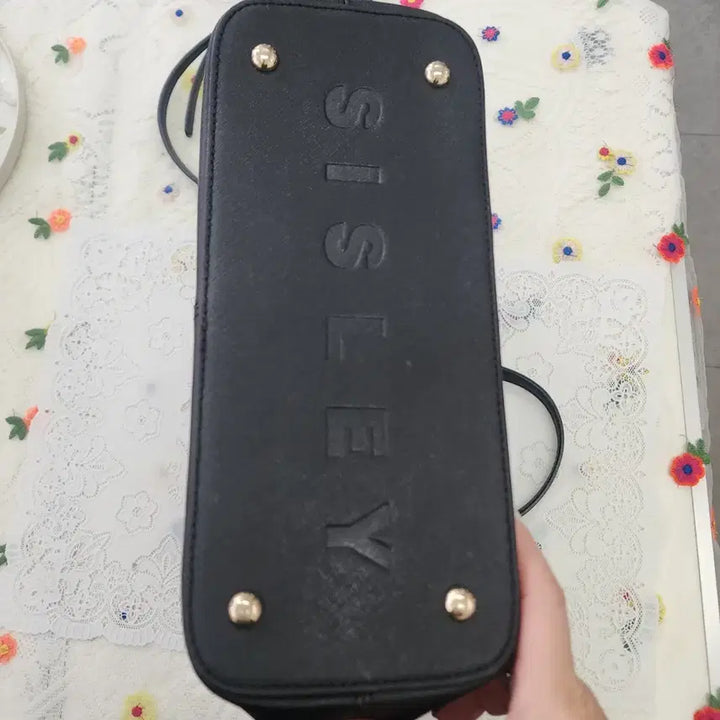 [BUNJANG] Sisley Black Handbag Tote Shoulder Bag / 시슬리~블랙 핸드백 토트백 숄더백 수납공간 넉넉