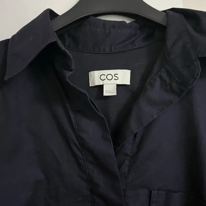 [SOLD OUT] COS 코스 스모크 슬리브 셔츠원피스 네이비