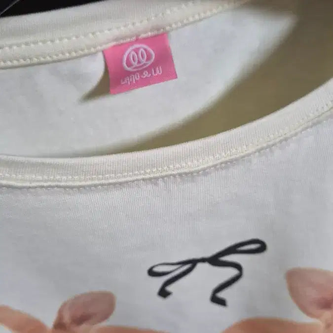[BUNJANG] Lang&amp;Lu Rabbit Print Short Sleeve T-Shirt / Lang&amp;Lu 토끼 프린팅 반팔 티셔츠