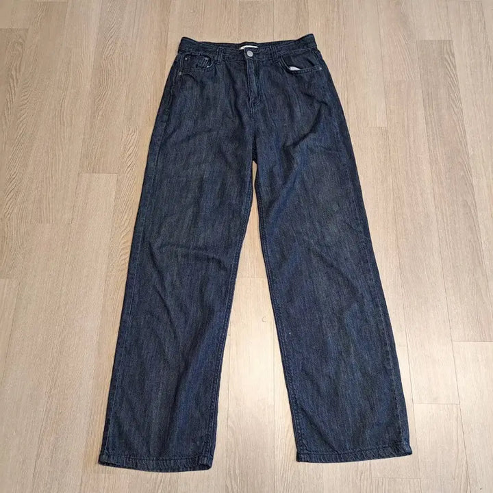 [BUNJANG] H a k e Denim Wide Pants (Dark Blue) - Size S / H a k e . 데님 와이드 팬츠 진청 사이즈S