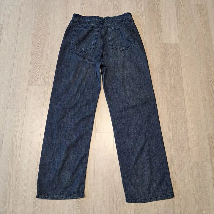 [BUNJANG] H a k e Denim Wide Pants (Dark Blue) - Size S / H a k e . 데님 와이드 팬츠 진청 사이즈S