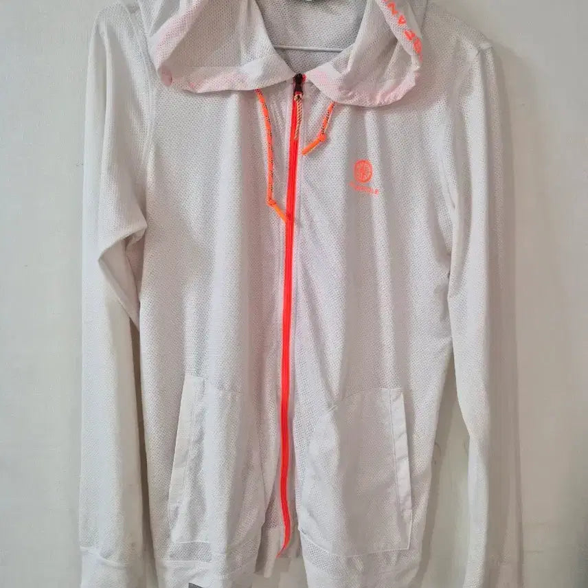[BUNJANG] Beanpole Sport Mesh Hooded Zip-up (White) 95 / 빈폴 스포츠 메쉬 후드 집업 95