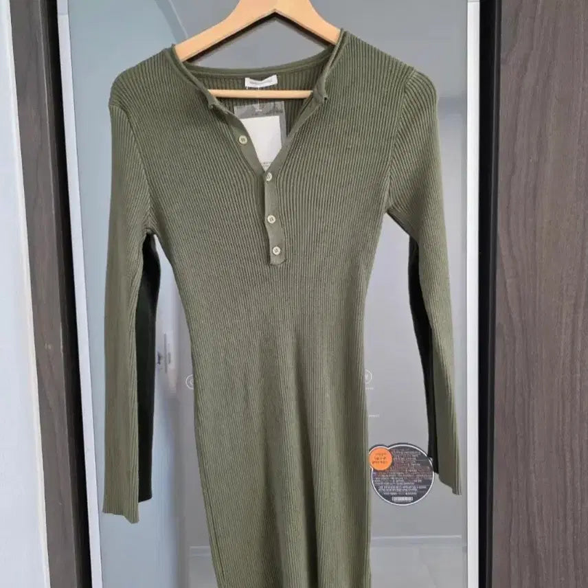 [BUNJANG] Ribbed Knit Mini Dress / 골지 니트 미니 원피스