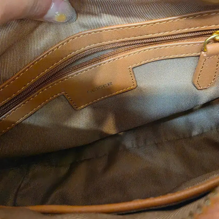 [BUNJANG] GEIGER Quilted Rempel Hobo Bag Brown / GEIGER 퀼팅 램펠 호보백 브라운