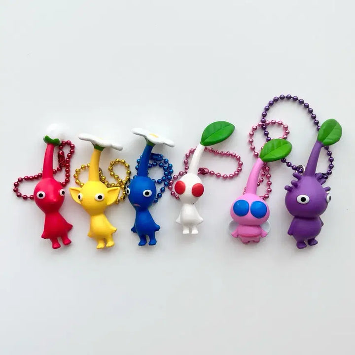 [BUNJANG] Bandai Pikmin Mascot Gummy Figure Keyring / [일본정품] 반다이 피크민 마스코트 구미 피규어 메지루시 키링 가챠