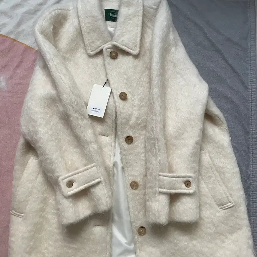 [BUNJANG] The Barnet Snow White Half Balmacaan Coat / 더바넷 스노우 화이트 하프 발마칸 코트