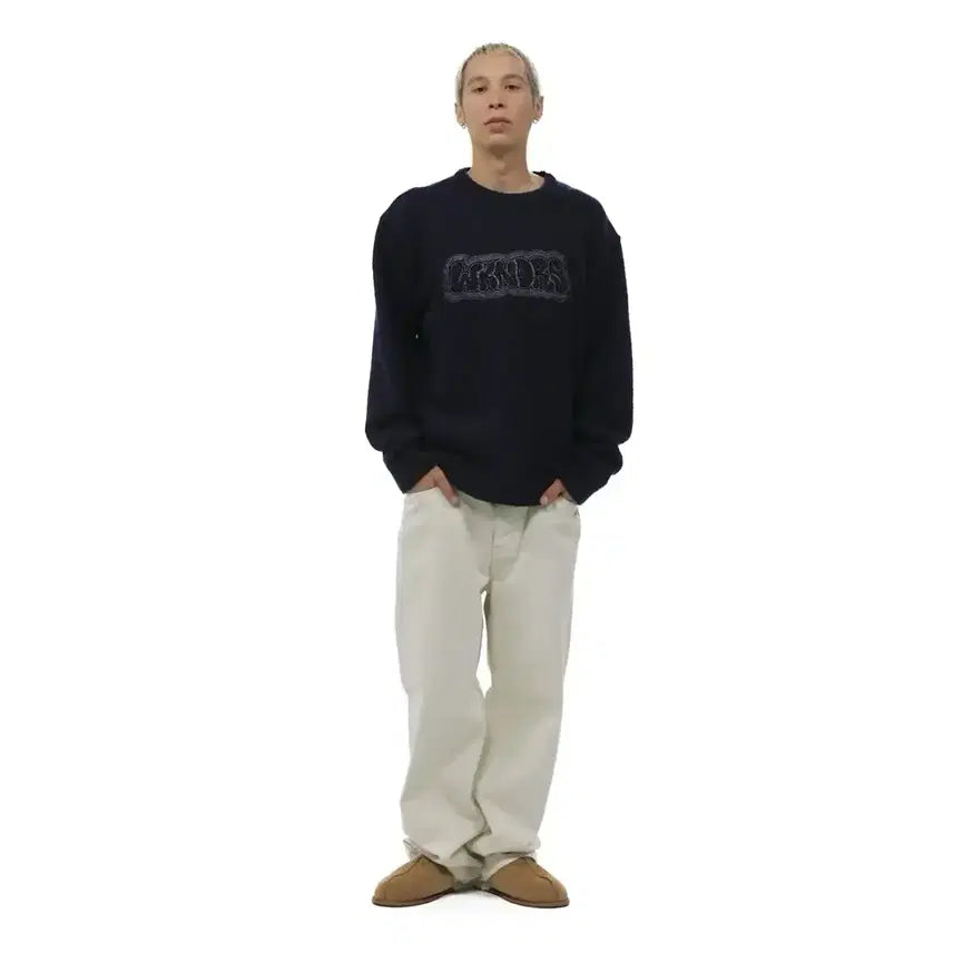 [BUNJANG] Weeekenders Chain Stitch Denim Pants / 위캔더스 CHAIN STITCH DENIM PANTS