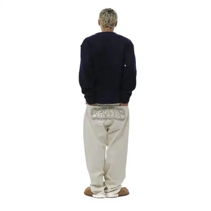 [BUNJANG] Weeekenders Chain Stitch Denim Pants / 위캔더스 CHAIN STITCH DENIM PANTS